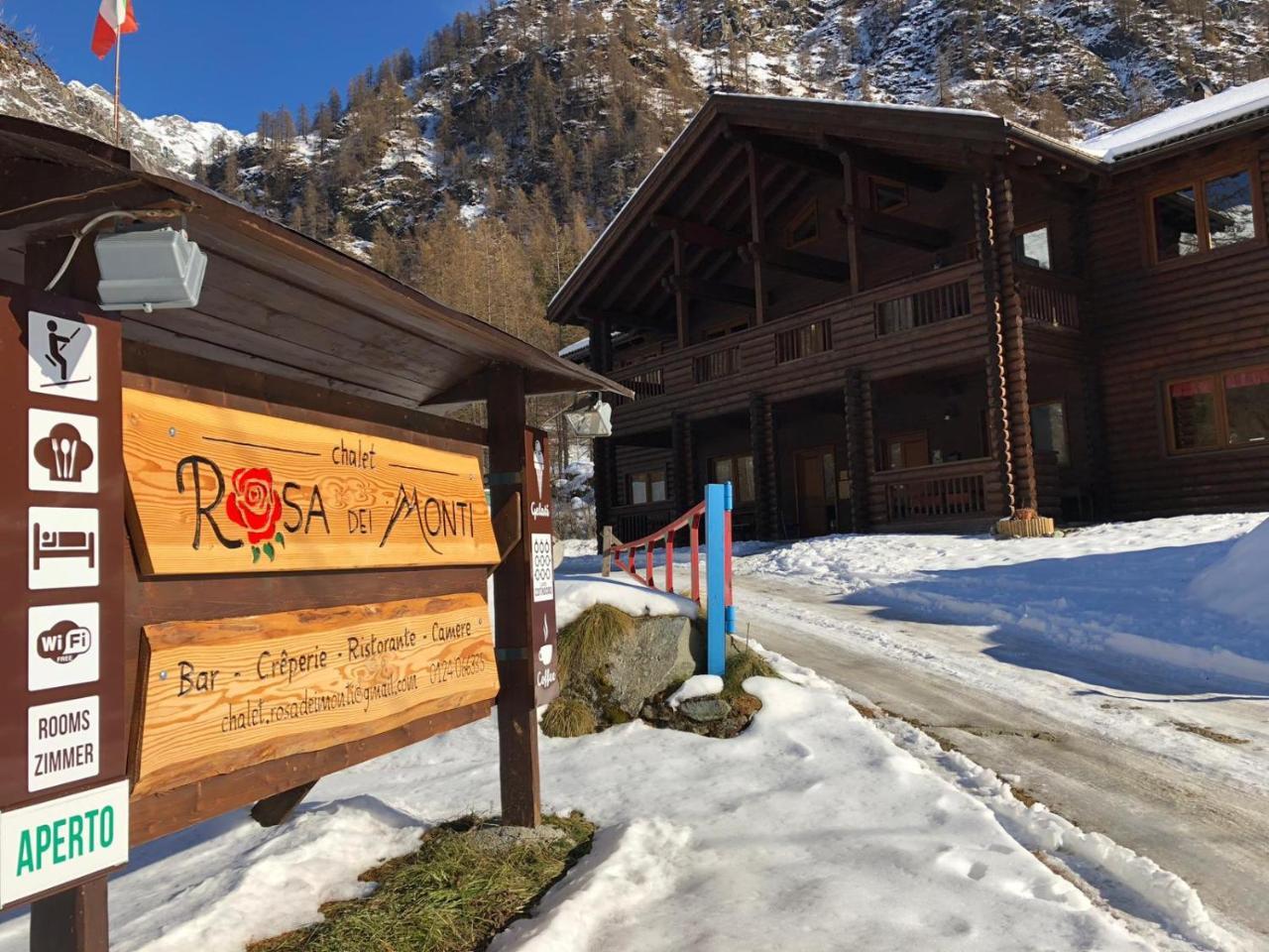 Отель Chalet Rosa Dei Monti Valprato Soana Экстерьер фото